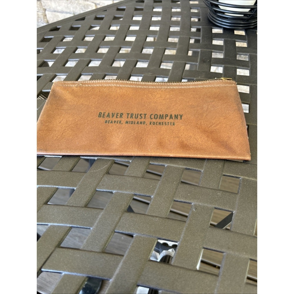 Vintage Money Back Envelope With Zipper Beaver‎ Trust Company